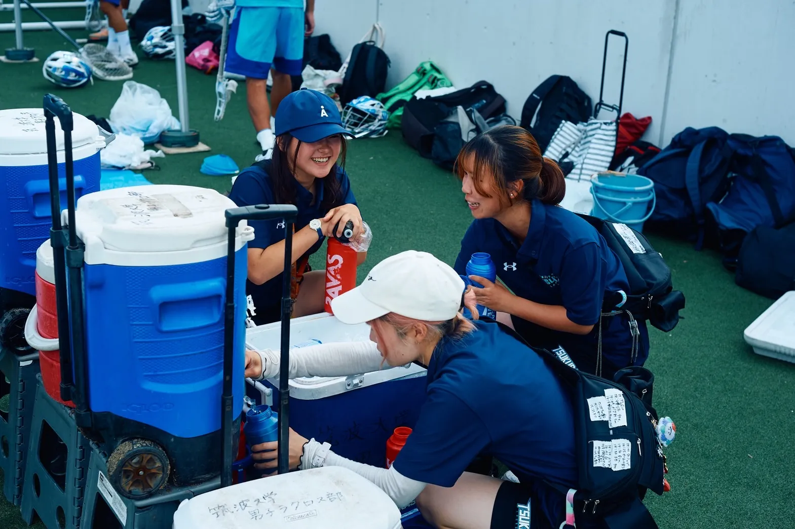 男子ラクロス部の活動写真