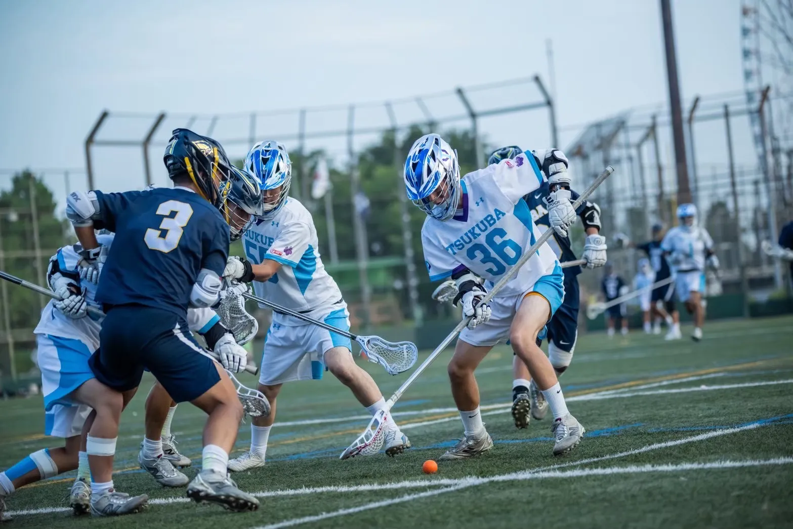 男子ラクロス部の活動写真